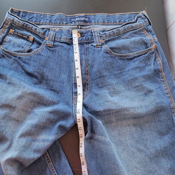 Vintage US Polo Assn Men’s Sz 36 Jean Shorts, Y2K Denim Baggy Carpenter Shorts - Picture 13 of 13